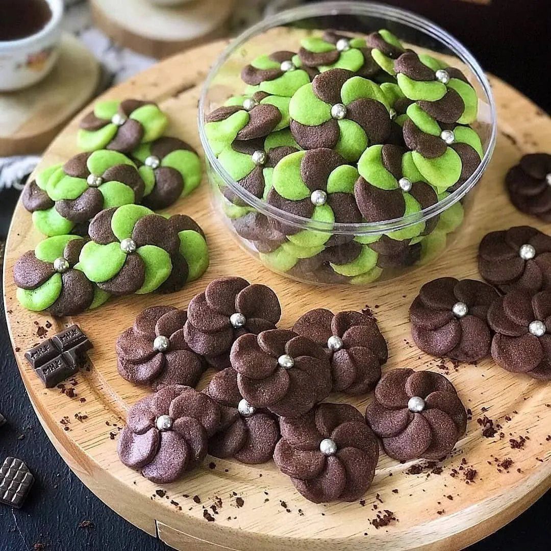 Resep Choco Pandan Cookies