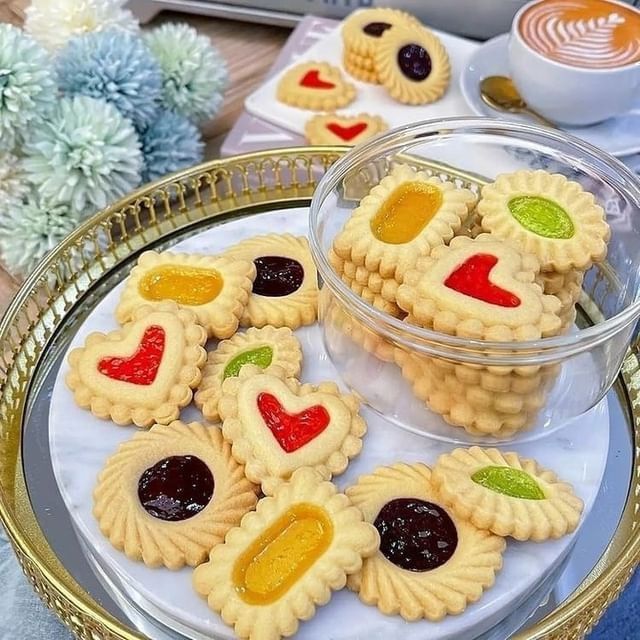 Resep Kue Kering Lebaran Sederhana - Butter Cookies with Jam
