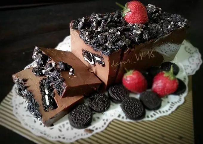 Resep dan Cara Membuat Puding Brownies Oreo
