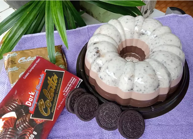Resep dan Cara Membuat Puding Coklat Oreo Milo