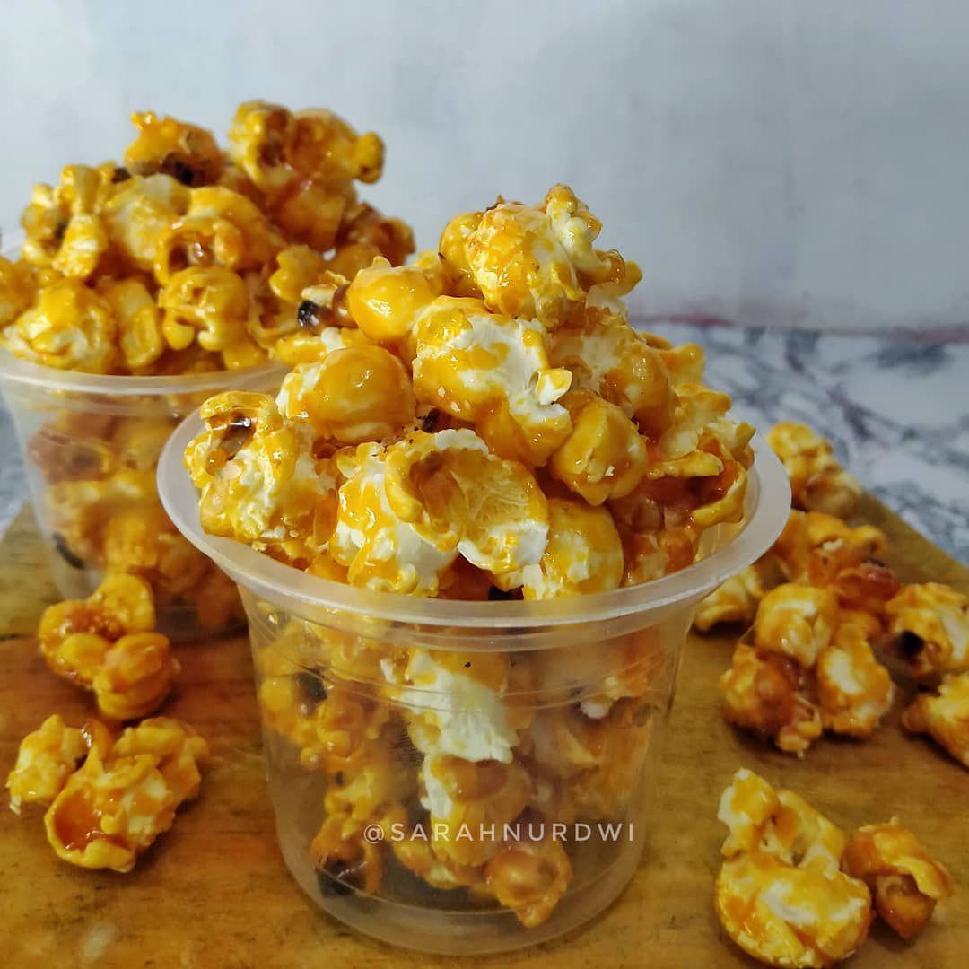 Resep dan Cara Membuat Salted Caramel Popcorn