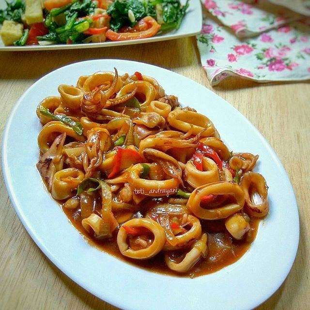 Resep Cumi Saus Tiram Ala Restoran