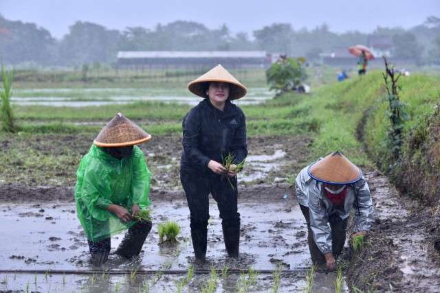 Kepedulian Puan Mahrani untuk Perjuangkan Kesejahteraan Petani