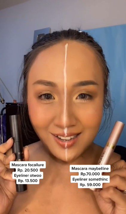 Wanita Bandingkan Makeup Harga 100 Ribu Vs 6 Juta