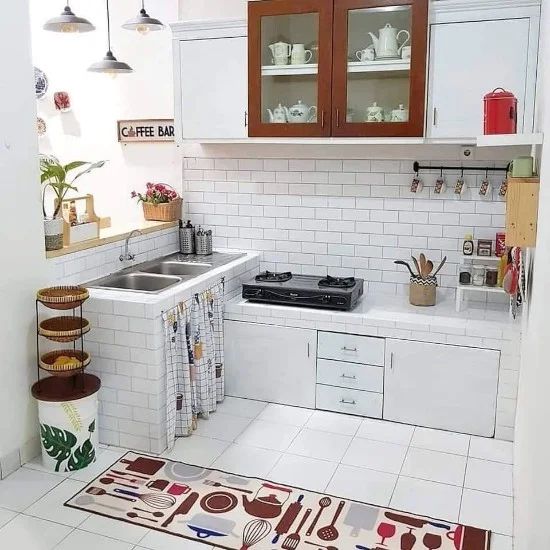 Desain dan Dekorasi Dapur Minimalis Warna Putih