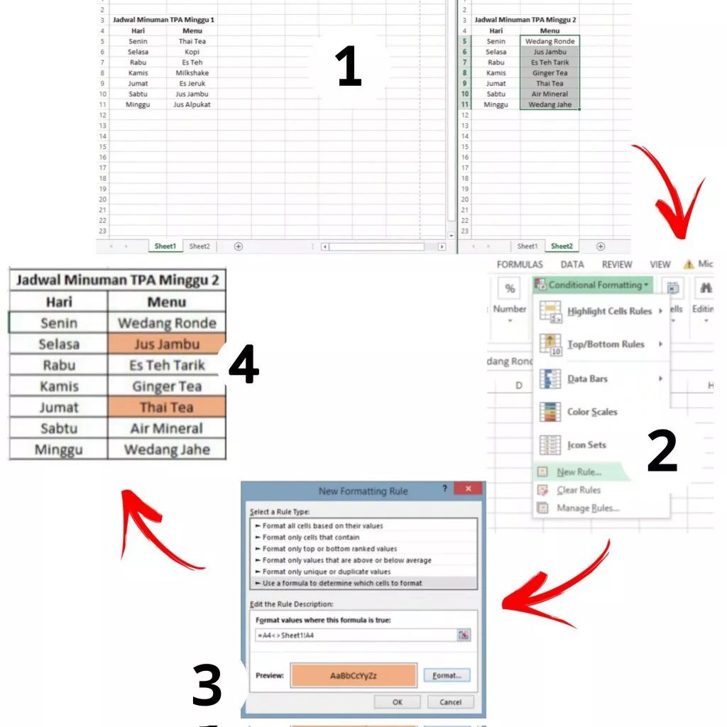 Cara Mencari Data yang Sama di Excel