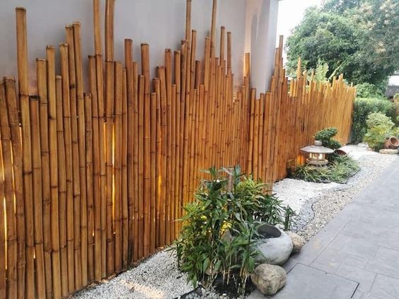 Pagar Bambu Minimalis