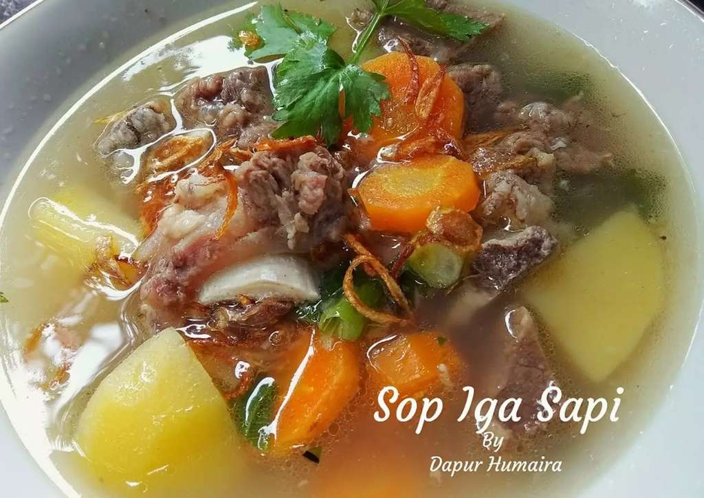 Resep Sop Iga Sapi Bening Ala Resto