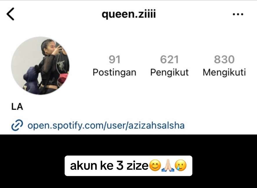 Akun IG ke-3 Azizah Salsha