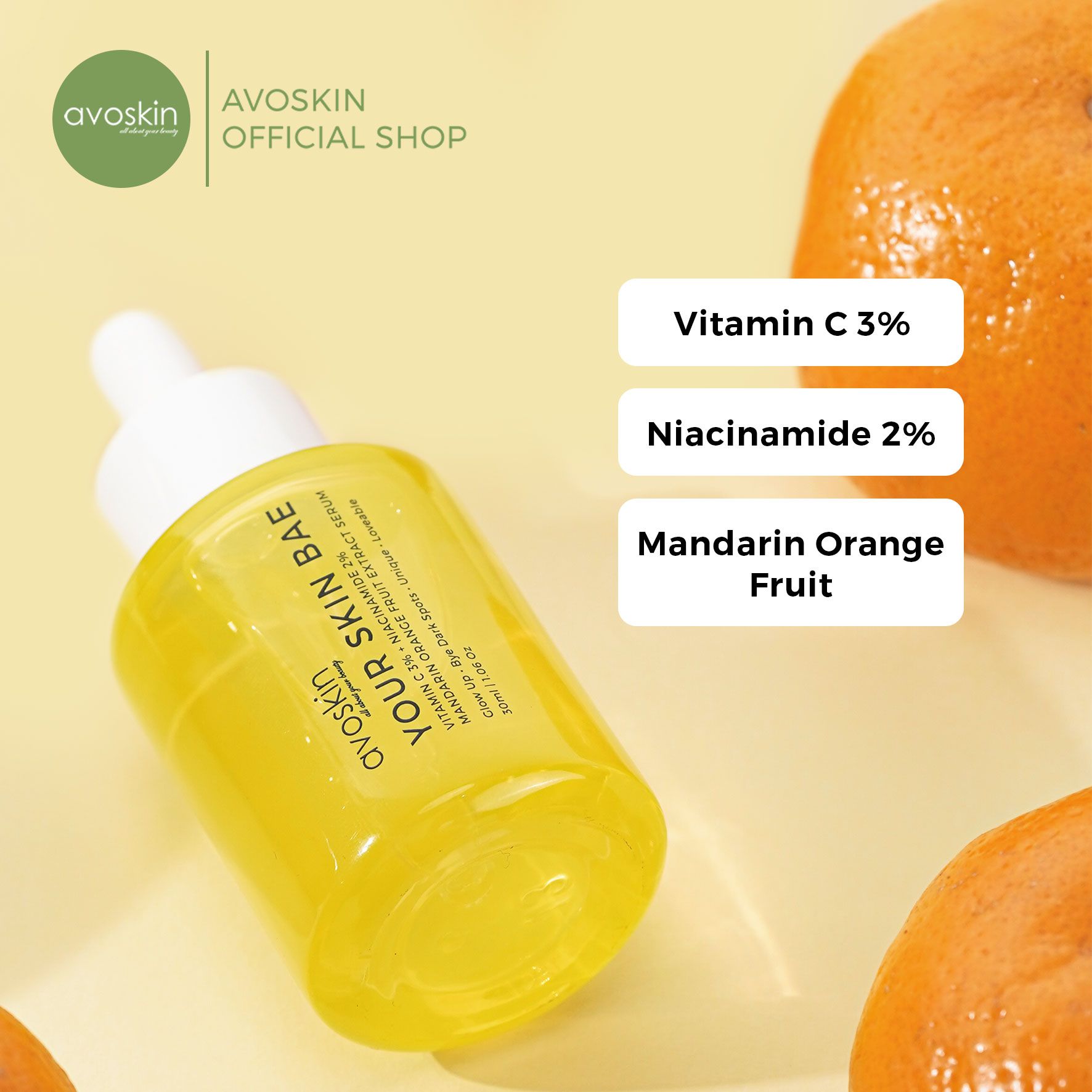 Skincare untuk Pria -  Avoskin Your Skin Bae Serum Vitamin C