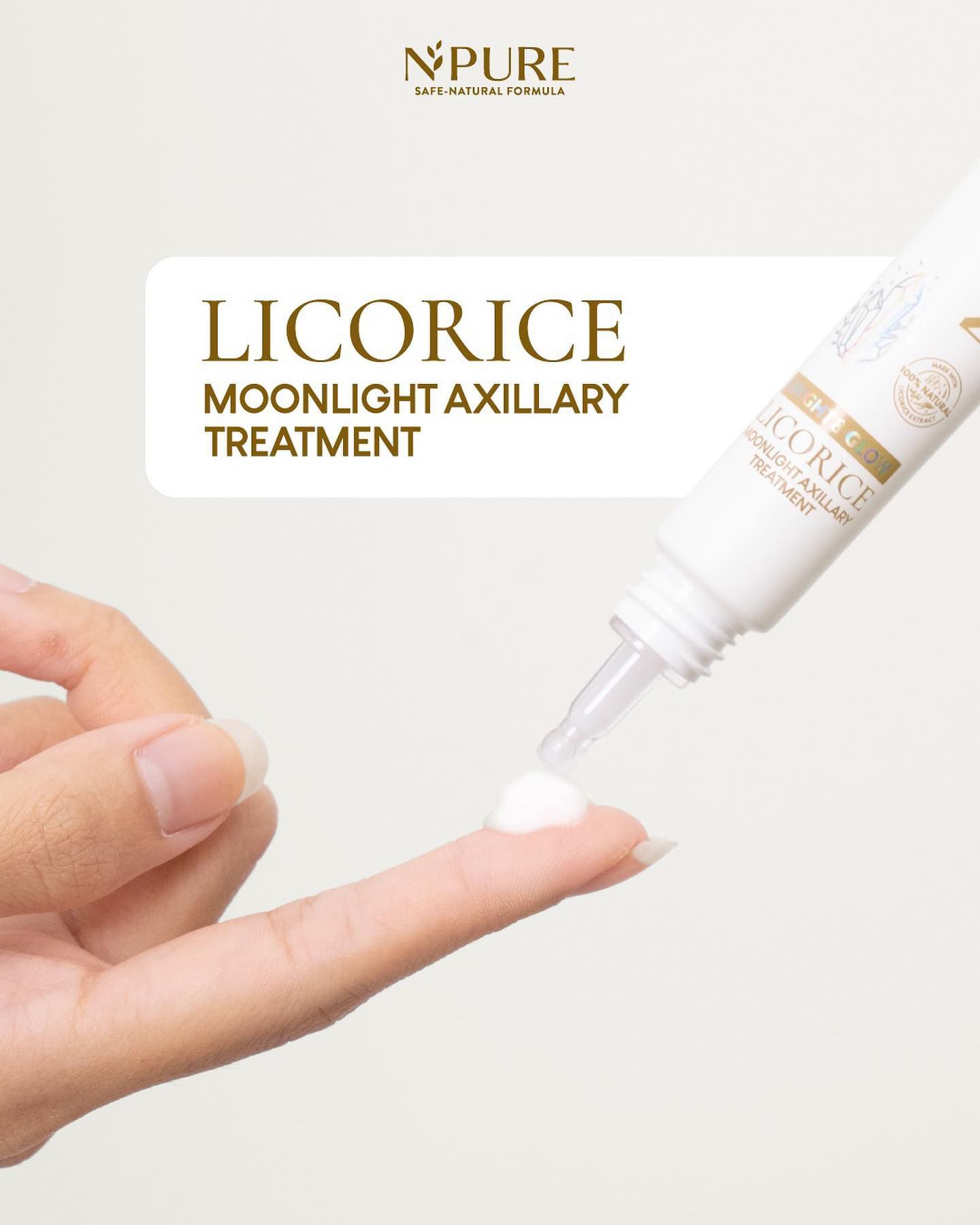 Cara Memutihkan Lutut dan Siku - NPure Licorice Axillary Treatment Cream