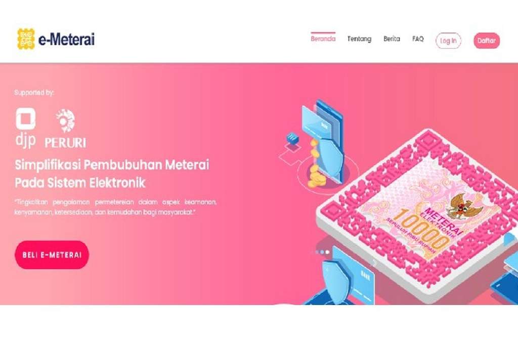 Cara Beli E-Materai Untuk Daftar CPNS Melalui Website E-Meterai