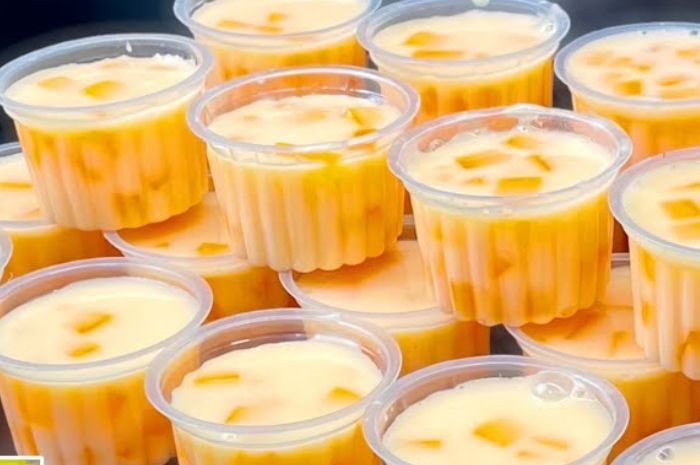 Puding Susu Mangga Sederhana