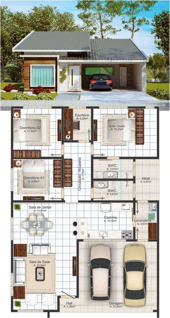 Desain Rumah Sederhana 3 Kamar di Kampung