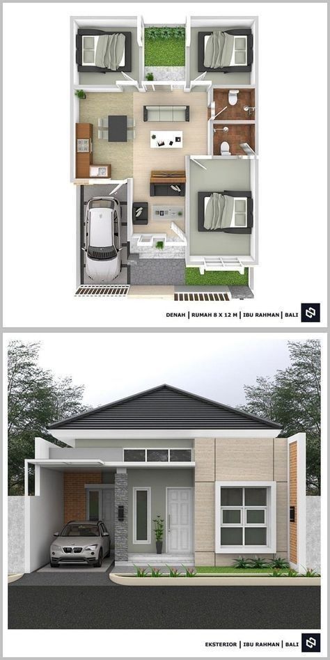 Desain Rumah Sederhana 3 Kamar di Kampung