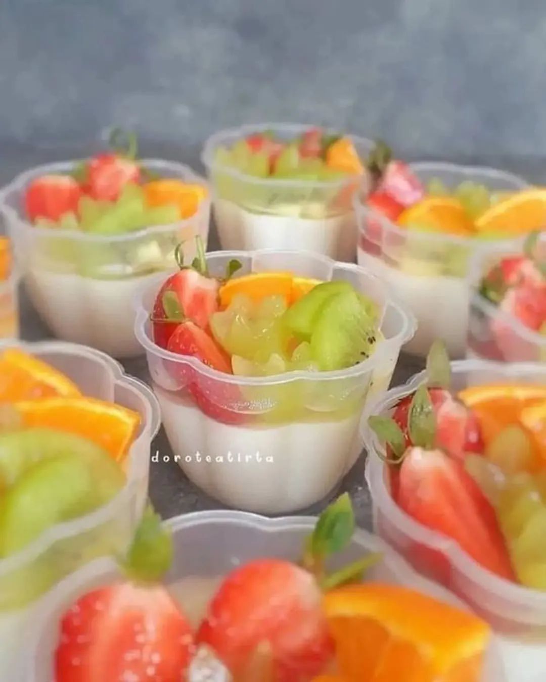 Resep Puding Buah Cup Kekinian