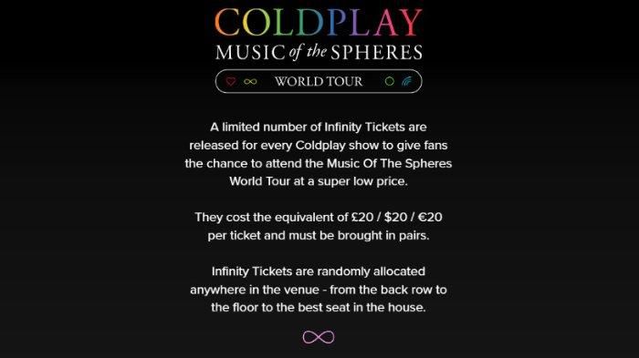 Tiket Tambahan Coldplay