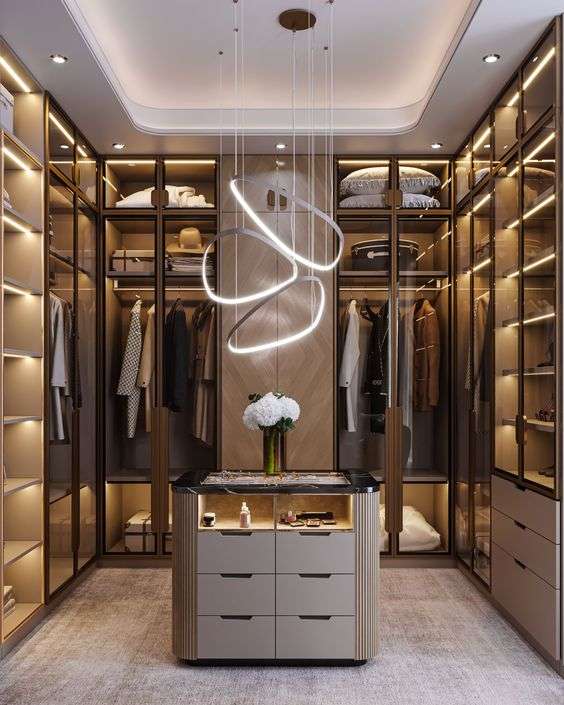 Walk in Closet Minimalis Mewah