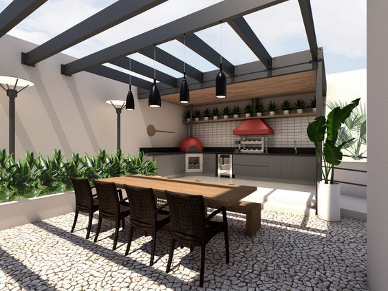 Desain Rooftop Rumah Semi Indoor