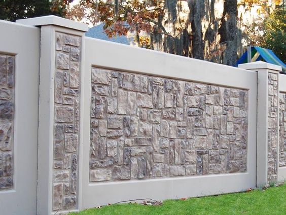 Pagar Tembok Rumah Minimalis Dengan Granit