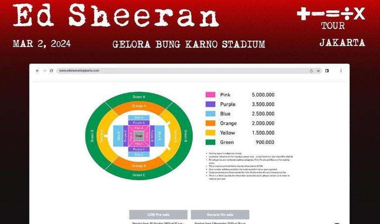 Konser Ed Sheeran Jakarta