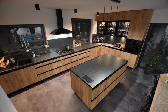 Dapur Minimalis Granit Hitam