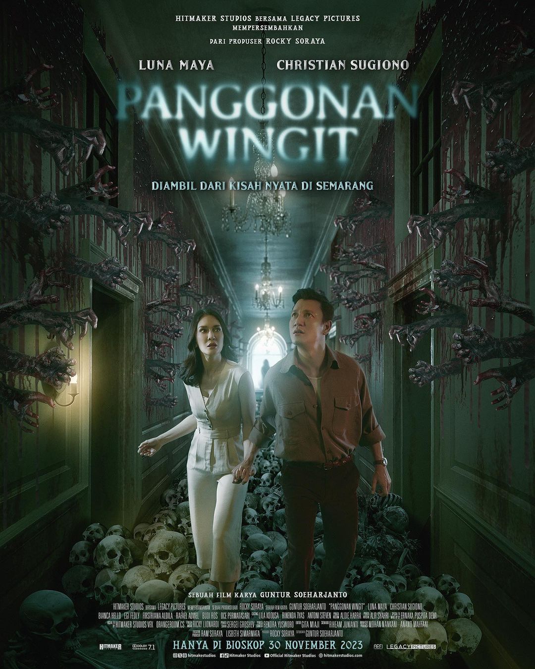 Christian Sugiono dan Luna Maya Proses Syuting Panggonan Wingit