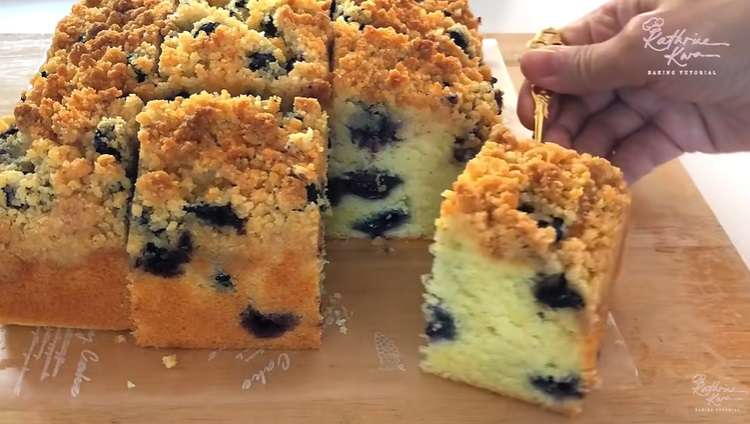 Resep Blueberry Crumble Almond Cake