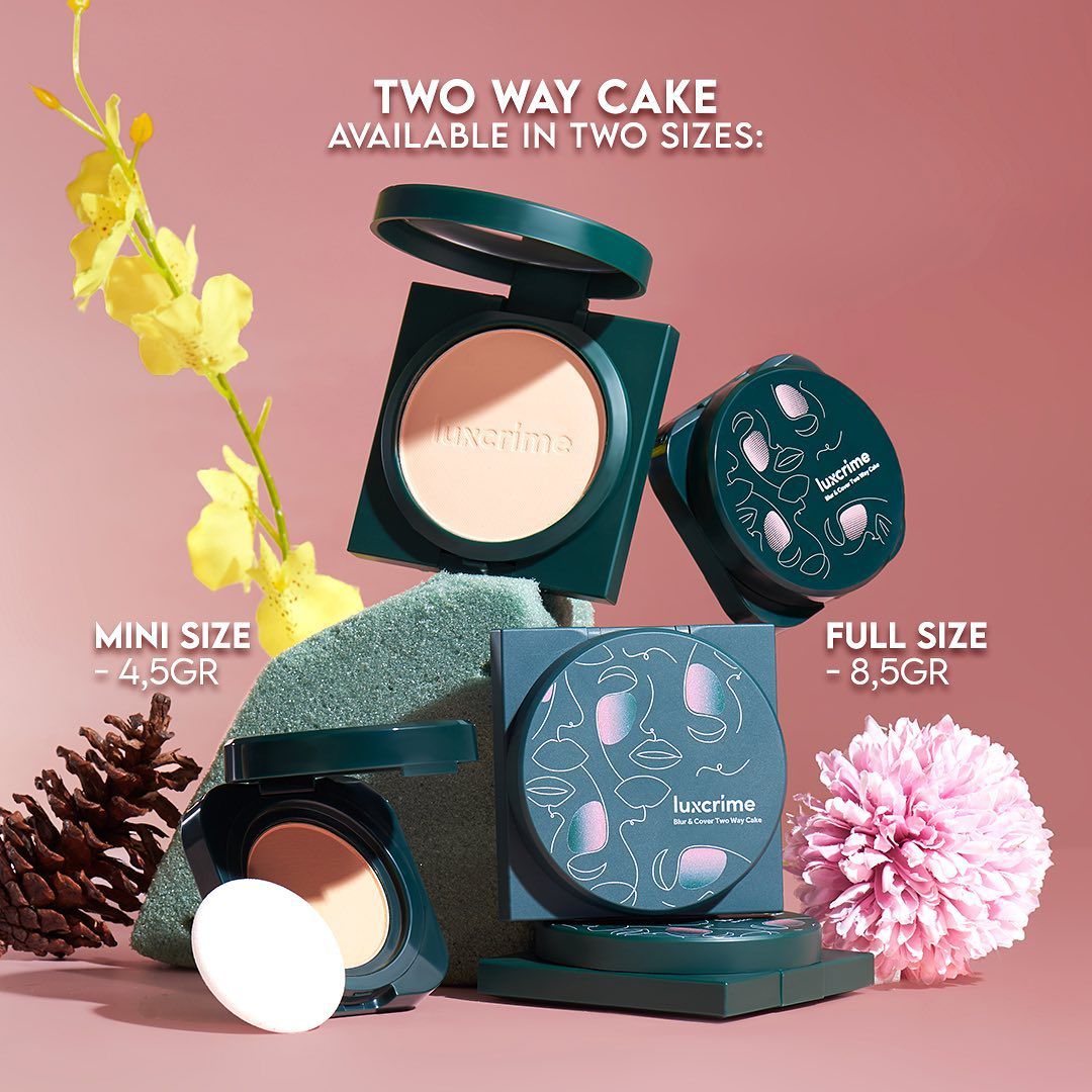 Rekomendasi Bedak Two Way Cake - Luxcrime Blur & Cover Two Way Cake