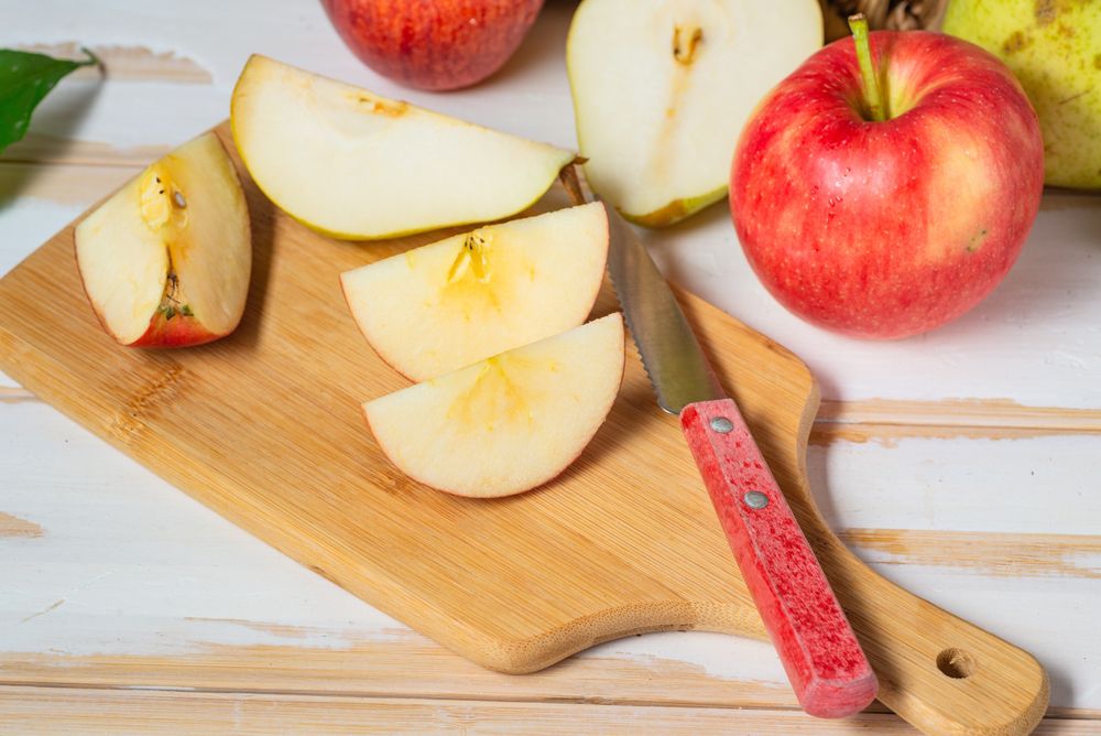 Tips Memotong Buah Apel