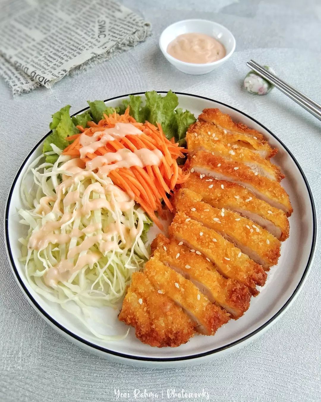 Resep Chicken Katsu Oatmeal