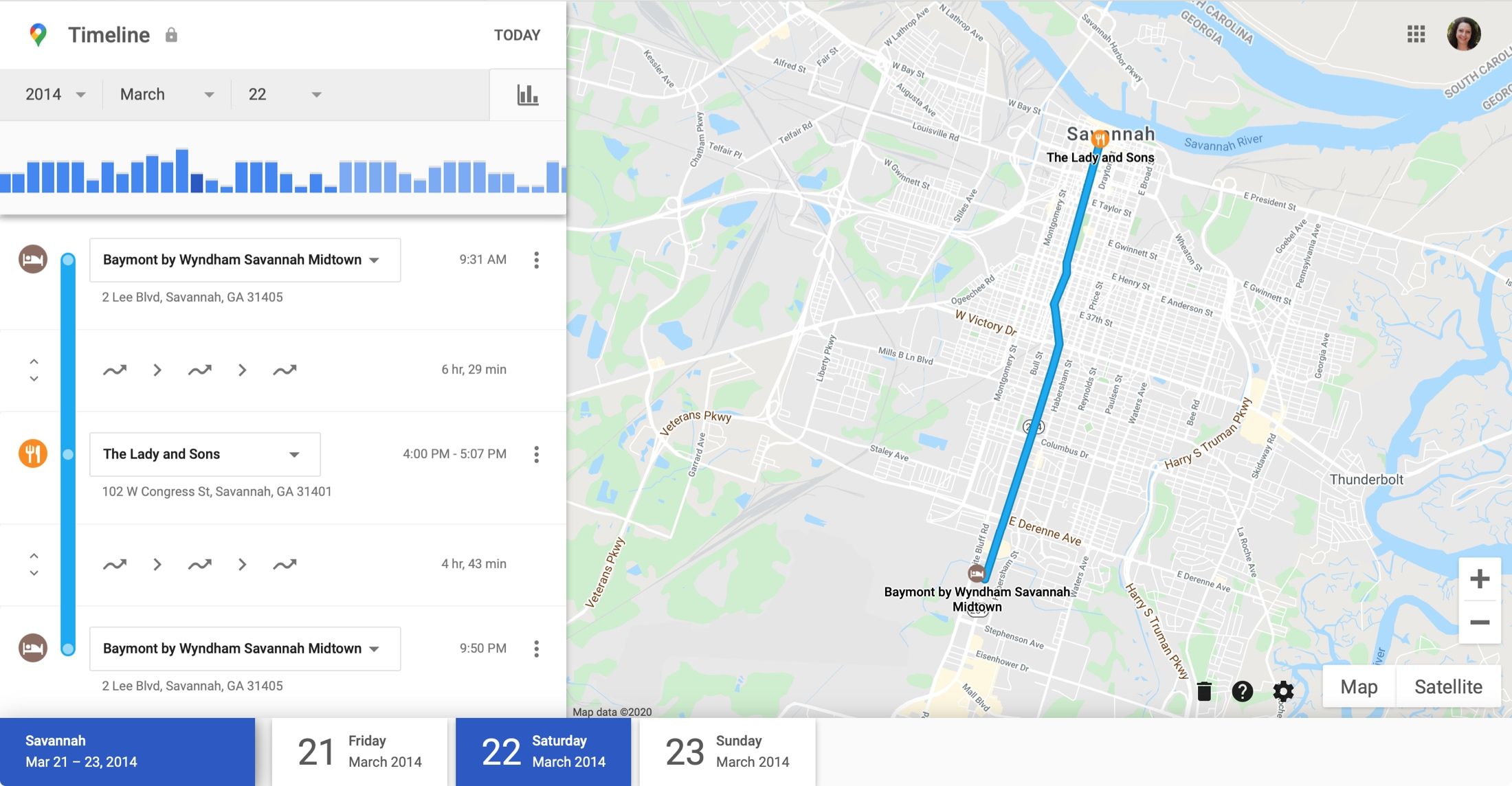 Cara Melihat Timeline Google Maps di HP
