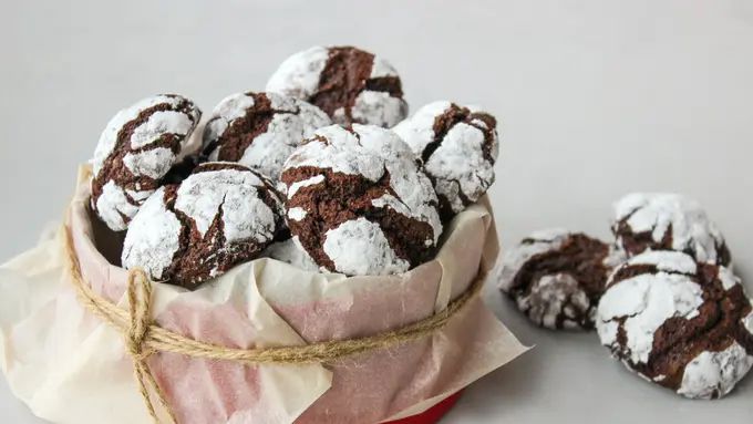 Resep Kue Kering Natal - Chocolate Crinkle Cookies