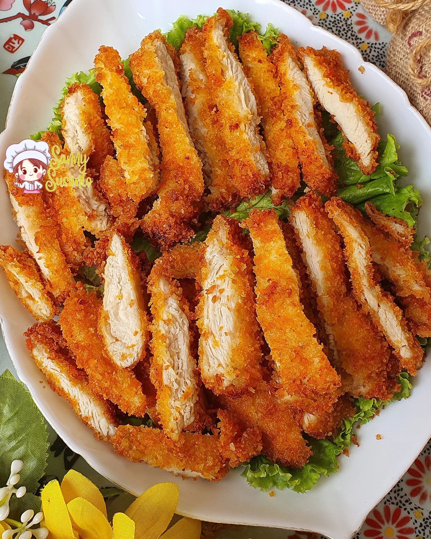 Resep dan Cara MEmbuat Chicken Katsu dengan Tepung Roti