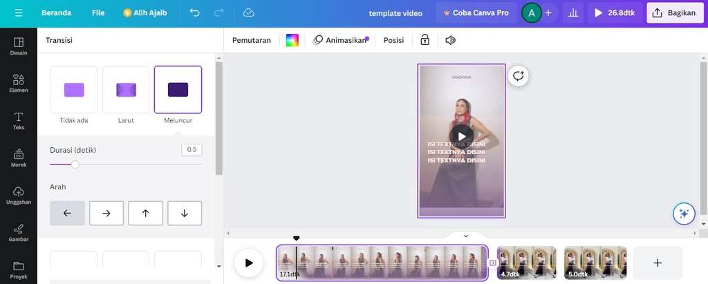 Langkah Edit Video di Canva