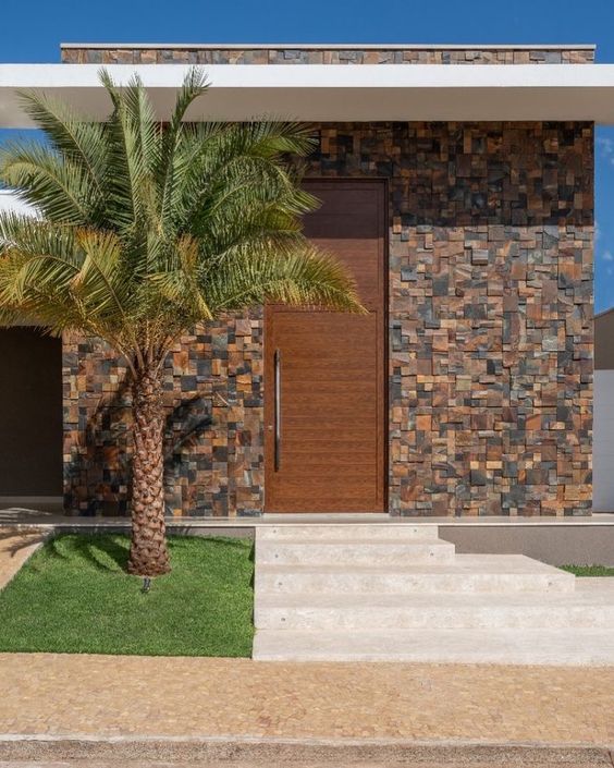 Rumah Minimalis Tampak Depan Dengan Batu Alam