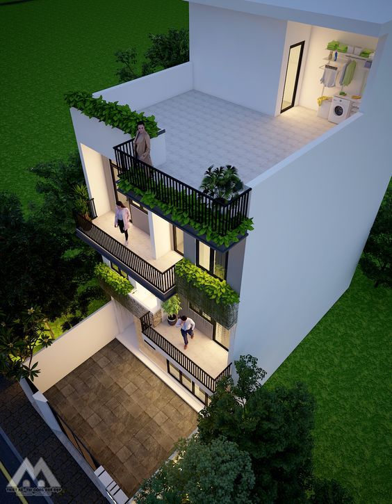 Desain Rumah Minimalis 2 Lantai dengan Ruang Terbuka