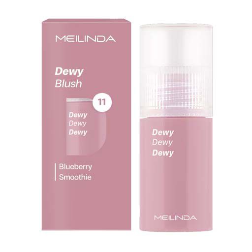 Blush on Cool Tone - Meilinda Dewy Blush Blueberry Smoothie