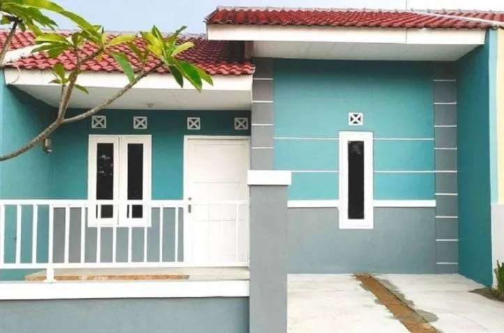 Cat Luar Rumah warna Biru Muda untuk Kesan Sejuk