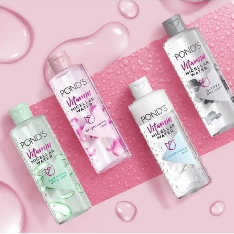 Skincare untuk Menghilangkan Bruntusan - Ponds D-TOXX Charcoal Micellar Water