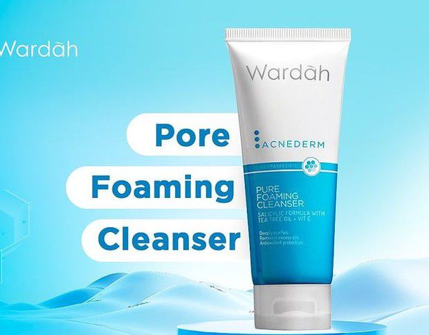 Skincare untuk Kulit Berjerawat - Wardah Acnederm Pure Foaming Cleanser