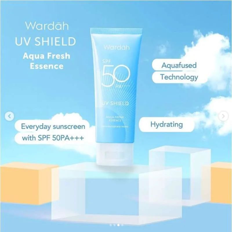 Sunscreen untuk Kulit Berjerawat - Wardah UV Shield Aqua Fresh Essence SPF 50 PA