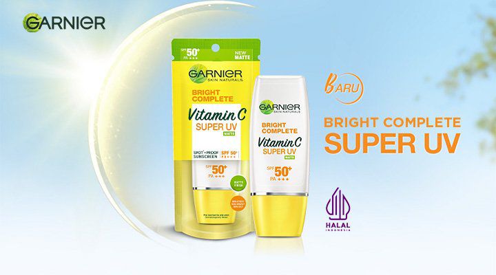 Sunscreen untuk Kulit Berjerawat - Garnier Bright Complete Super UV