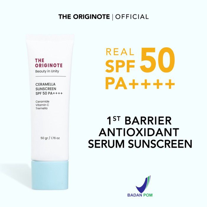 Skincare Lokal Terbaik untuk Mencerahkan Wajah - The Originote Ceramella Sunscreen