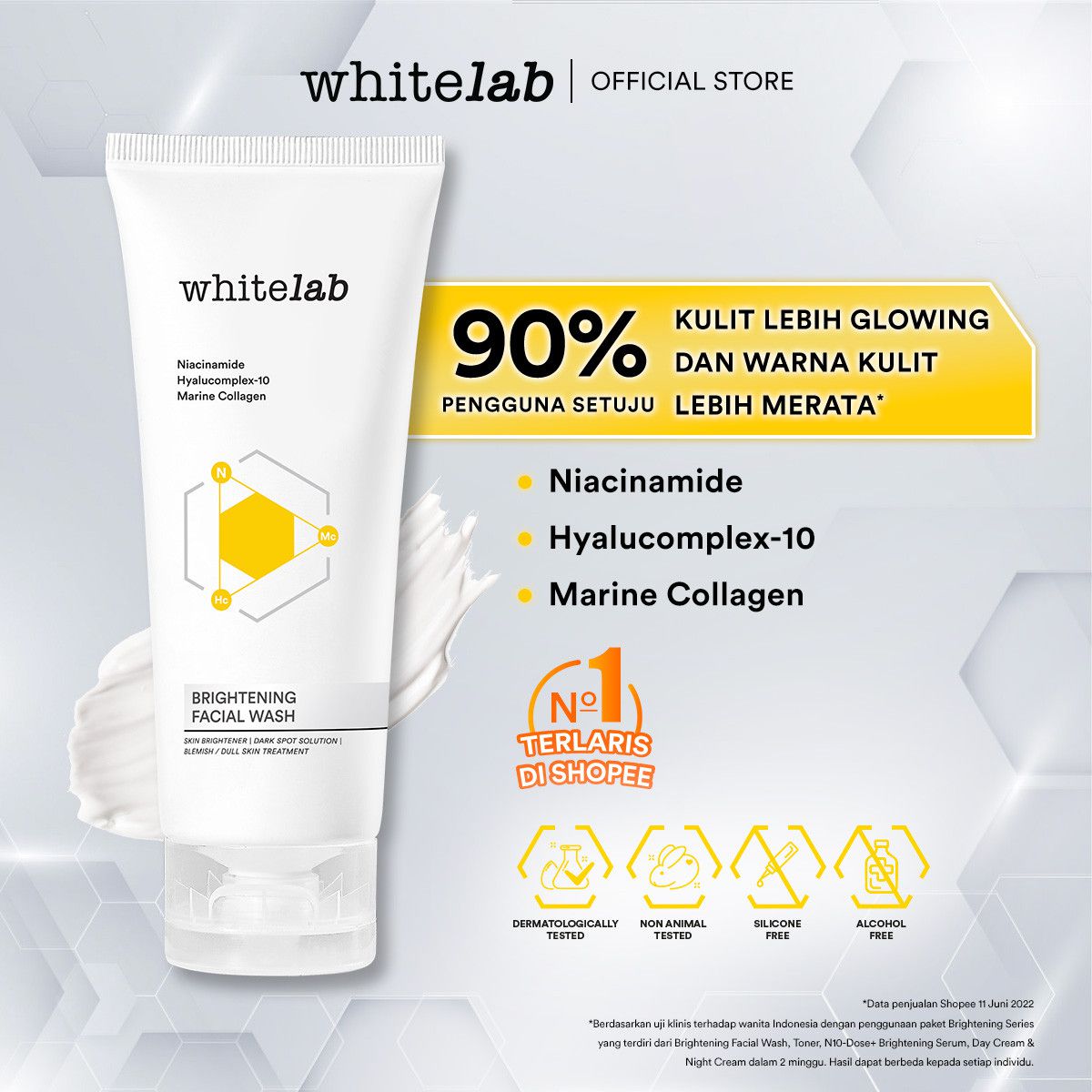 Skincare Lokal Terbaik untuk Mencerahkan Wajah - Whitelab Brightening Facial Wash