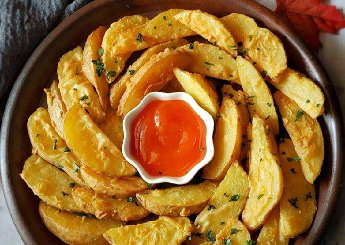 Resep Potato Wedges Telur