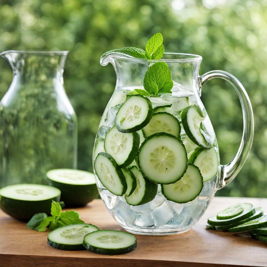Cucumber and Mint Infused Water