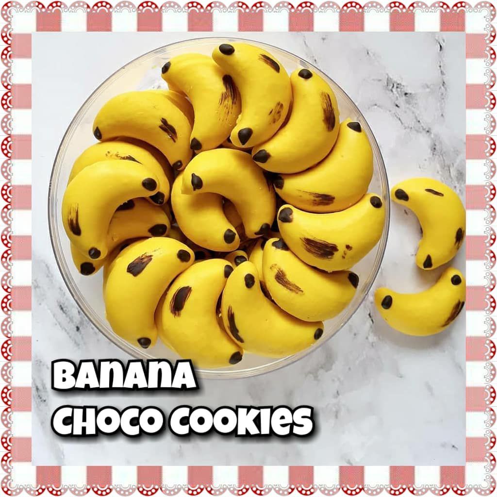 Resep Kue Kering Lebaran Unik dan Cantik - Banana Chocolate Cookies