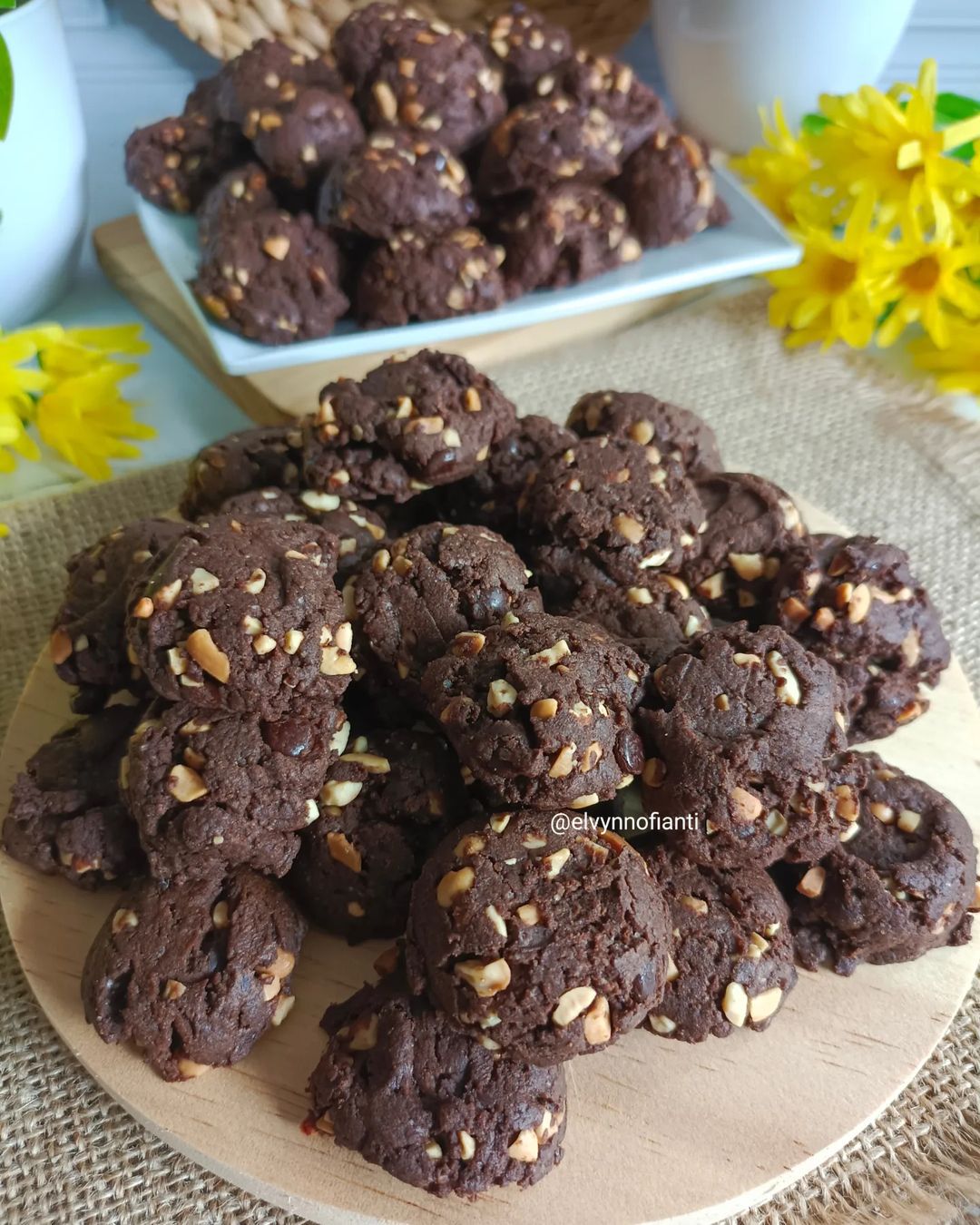 Resep Kue Kering Lebaran Unik dan Cantik - Crunchy Mini Choconut Cookies