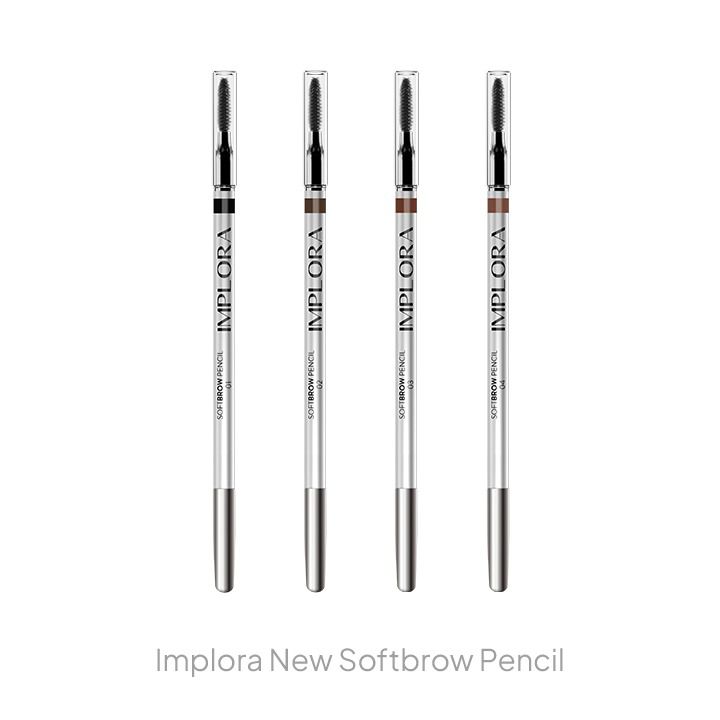 Rekomendasi Pensil Alis Lokal untuk Pemula - Implora New Softbrow Pencil